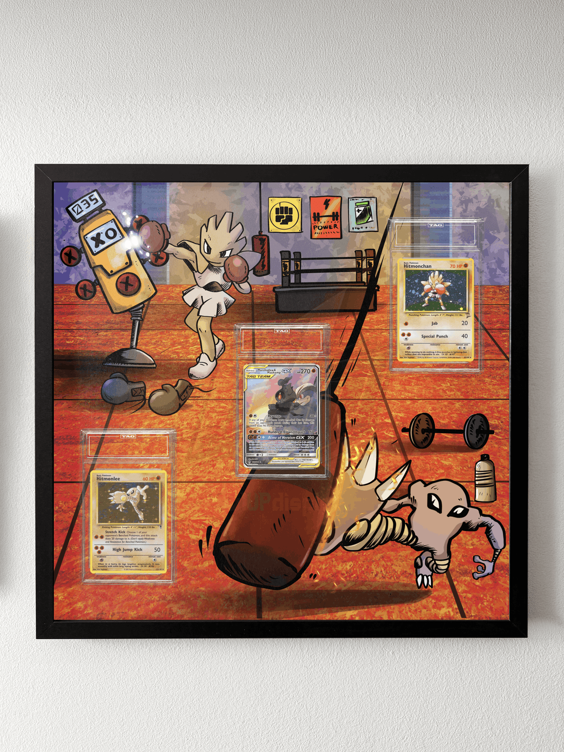 Hitmonlee / Hitmonchan - Gym Fan Art Dsiplay