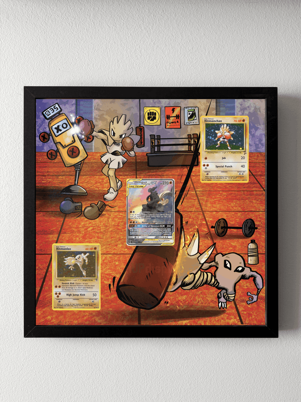 Hitmonlee / Hitmonchan - Gym Fan Art Dsiplay