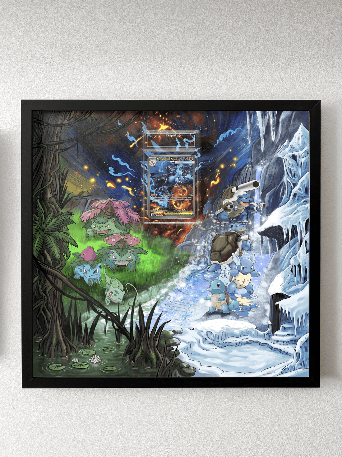 Mega Charizard EX 125 V1 Phantasmal Flames Extended Art Display