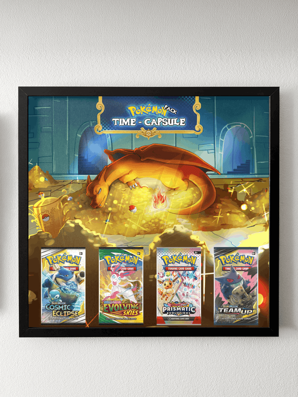 Charizard Sleeping Booster Pack Time Capsule Display