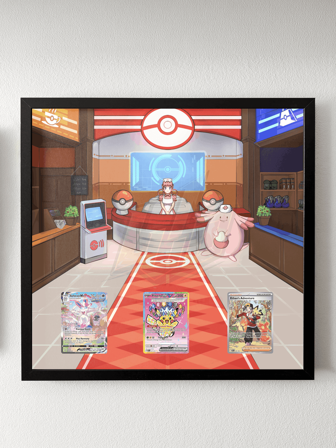 Nurse Joy Center Fan Art Display