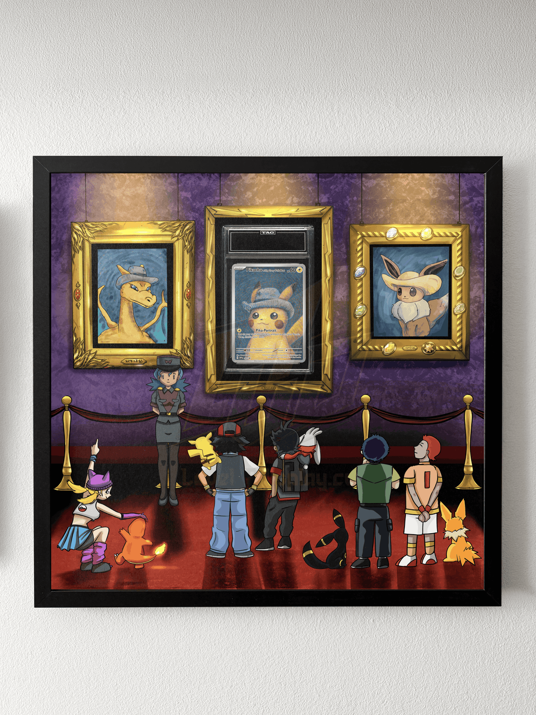 Van Gogh Pikachu Museum Display