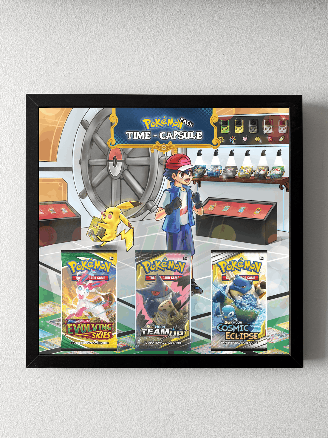 Poke-Vault Booster Pack Time Capsule Display
