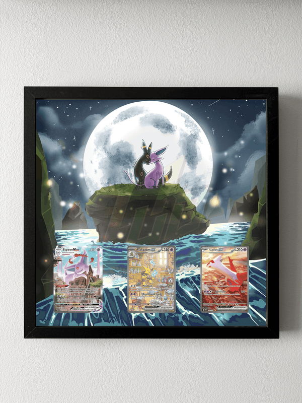 Umbreon & Espeon Waterfall Love Fan Art Display