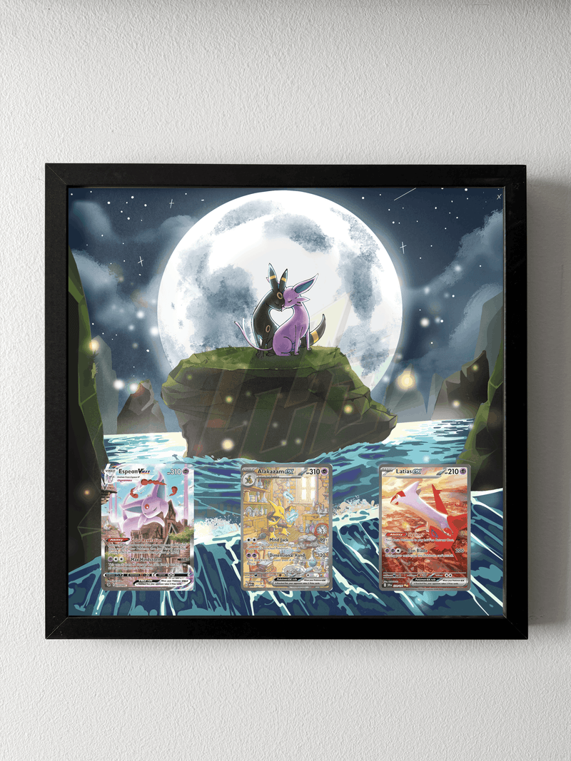 Umbreon & Espeon Waterfall Love Fan Art Display