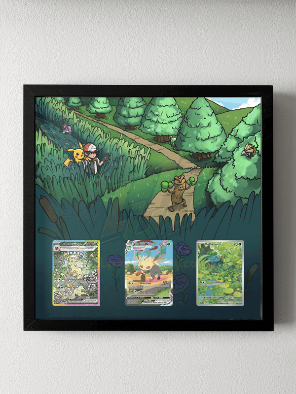 Route 13 Ash & Pikachu Fan Art Display
