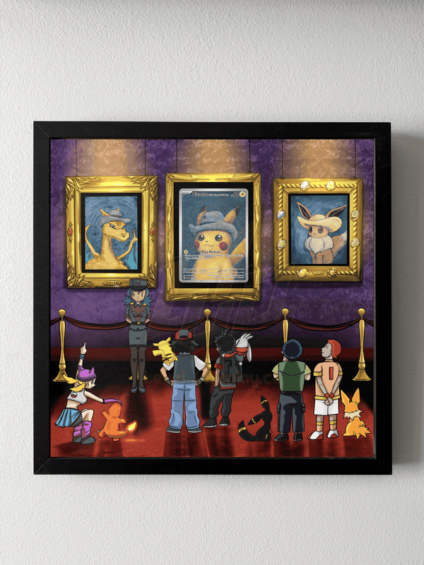 Van Gogh Pikachu Museum Display