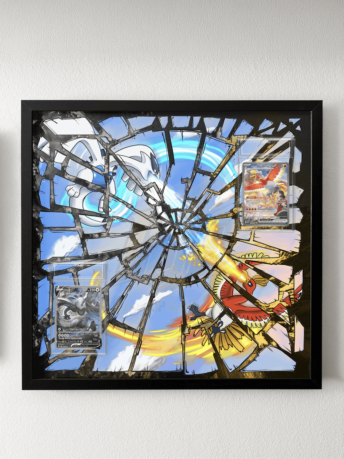 Ho-oh vs Lugia Legendary Mirror Collection Display