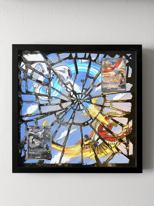 Ho-oh vs Lugia Legendary Mirror Collection Display