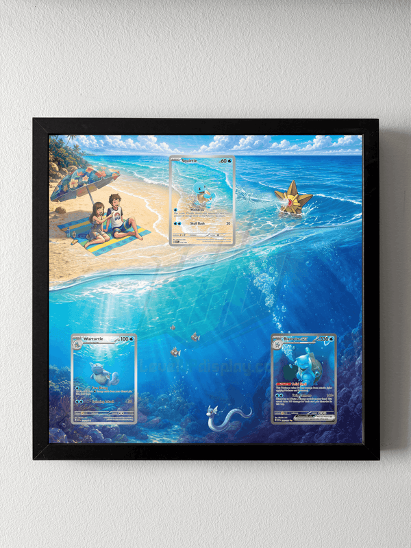 151 Squirtle Beach Extended Art Display