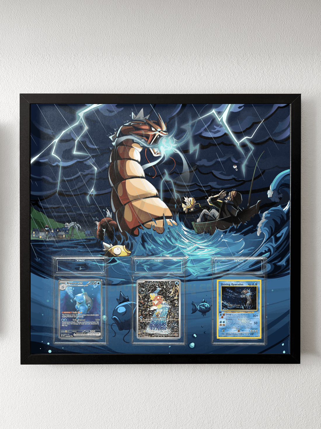 Shining Gyarados Fan Art Display