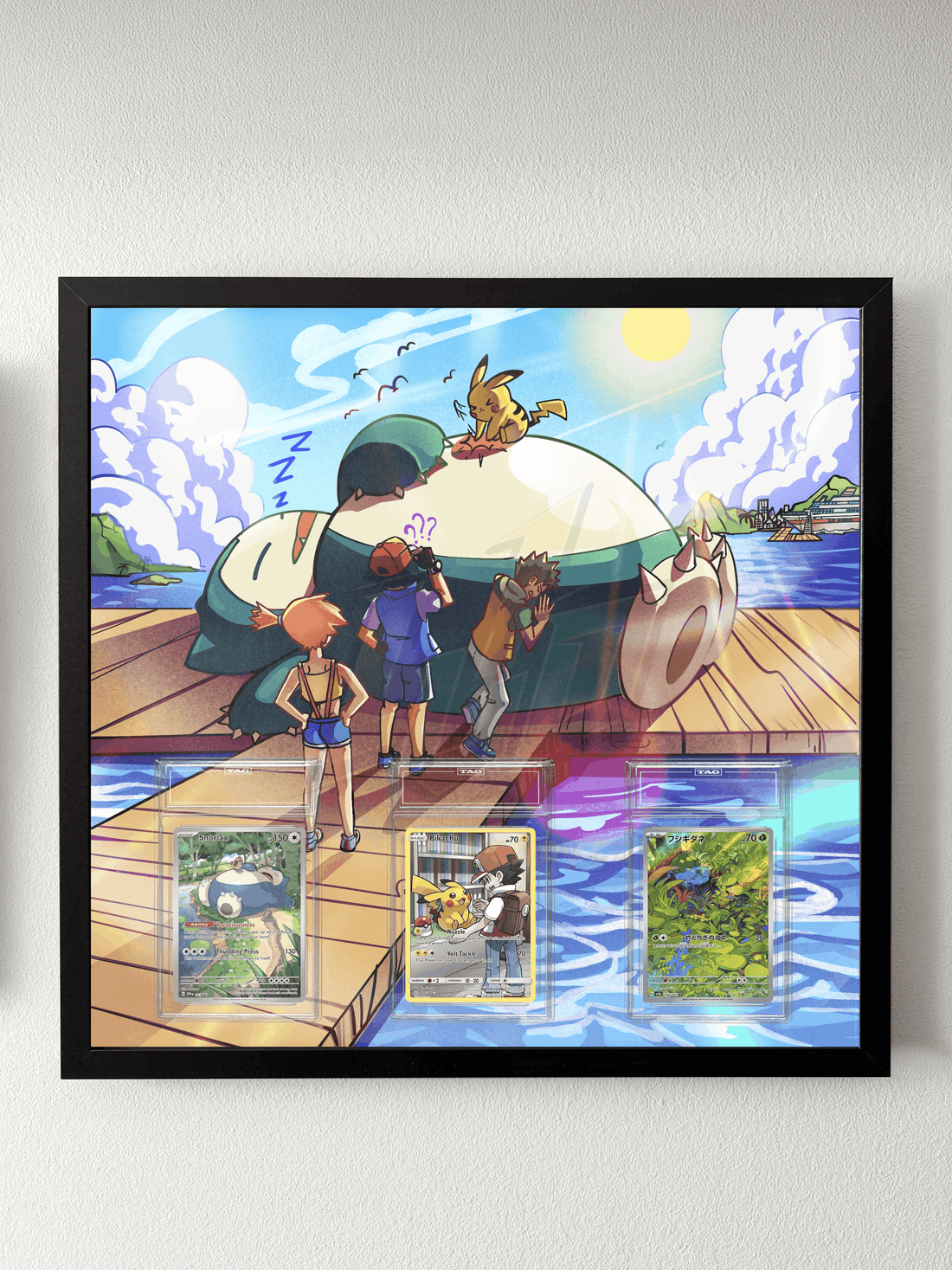Snorlax Sleeping Fan Art Display