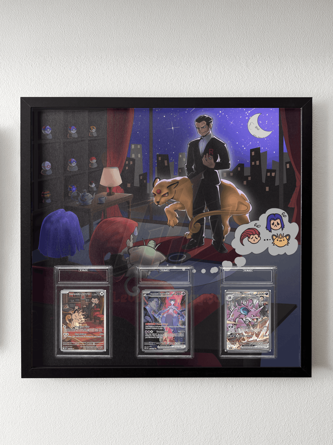 Team Rocket Meeting Fan Art Display