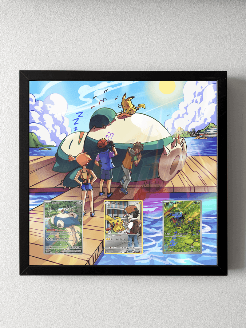 Snorlax Sleeping Fan Art Display